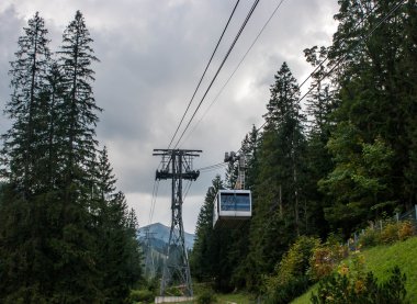 Teleferik Kasprowy Wierch Peak Tatra Dağları'nda