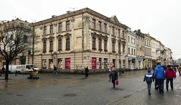 Den centrala gågatan i Lublin — Stockfoto