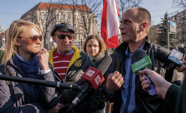 Pawel Kukiz, Independent candidate for President of the Republic — Stock Photo, Image