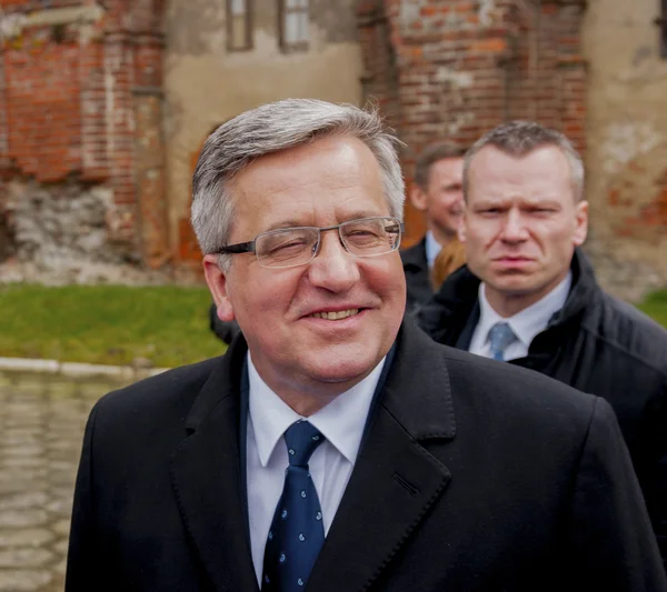 Präsident der Republik Polen Bronislaw Komorowski — Stockfoto