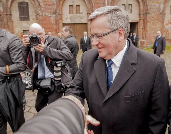 Präsident der Republik Polen Bronislaw Komorowski — Stockfoto