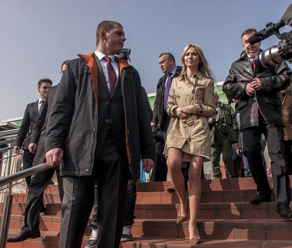 Magdalena Ogorek, kandidaat voor het presidentschap van de Republiek Polen — Stockfoto