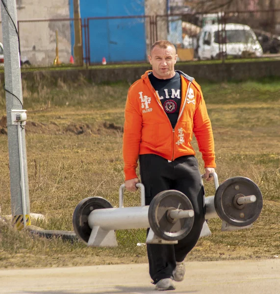 Mariusz Pudzianowski, Lehçe eski diktatör ve akım karışık — Stok fotoğraf