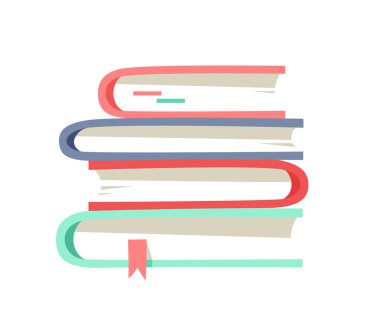 Öğrenci için çizgi film çizim kitabı. El çizimi okul objesi. Okumayla ilgili gerçek Vektör illüstrasyonu. Yaratıcı sanat çalışmaları 