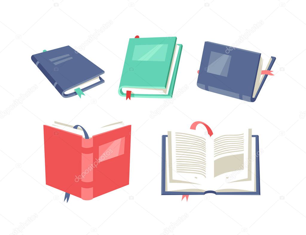Cartoon drawing book for Student. Hand drawn school object. Actual Vector illustration about Reading. Creative art work 