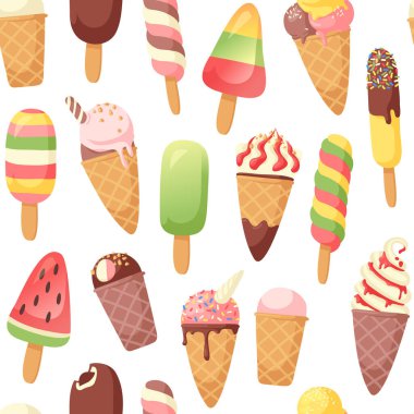 El Çekimi Dondurma Vektörü Sanatsal Çizimi. Yaz Illustration Tatlı Fast Food