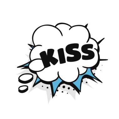 Metinli pop sanat balonu çizimi. Çerçevelerin çizgi film tarzı vektör koleksiyonu. Renk arkaplanı üzerine komik illüstrasyon