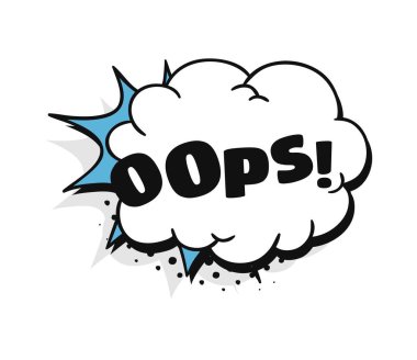 Metinli pop sanat balonu çizimi. Çerçevelerin çizgi film tarzı vektör koleksiyonu. Renk arkaplanı üzerine komik illüstrasyon