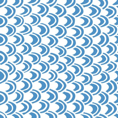 El Çekimi Squama Kusursuz Şablon. Vektör Çizim Ölçekleri veya Doodle Doku Yüzeyi. Grafik Tasarım veya Kumaş için Sanatsal Arkaplan