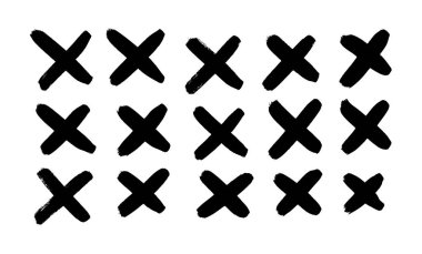 Siyah ve beyaz boyalı vektör çizgileri. Tasarım için el çizimi nesneler. Soyut çizim çizgileri. Sanatsal illüstrasyon grunge elementleri vuruşları