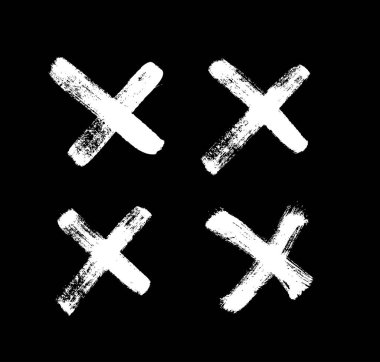 Siyah ve beyaz boyalı vektör çizgileri. Tasarım için el çizimi nesneler. Soyut çizim çizgileri. Sanatsal illüstrasyon grunge elementleri vuruşları