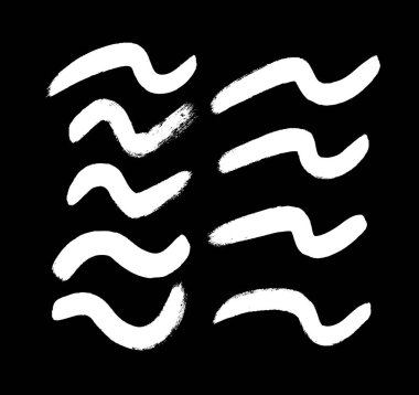 Beyaz arkaplana siyah leke çizimi yap. El çizimi soyut illüstrasyon grunge elementleri. Tasarım için vektör soyut nesneler