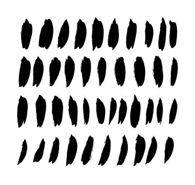 Beyaz arkaplana siyah leke çizimi yap. El çizimi soyut illüstrasyon grunge elementleri. Tasarım kullanımı için vektör soyut nesneler