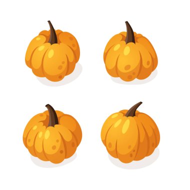 Karikatür Balkabağı Baharat Sezonu İmajı. El yapımı stil sebze. Vektör taze organik gıda çekiyor. Yaz illüstrasyonunda meyve püresi veya turta için vejetaryen malzemeler