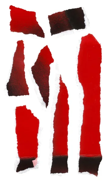 Hoge Kwaliteit Gescheurd Papier Textuur Met Rode Spray Verf Zwarte — Stockfoto