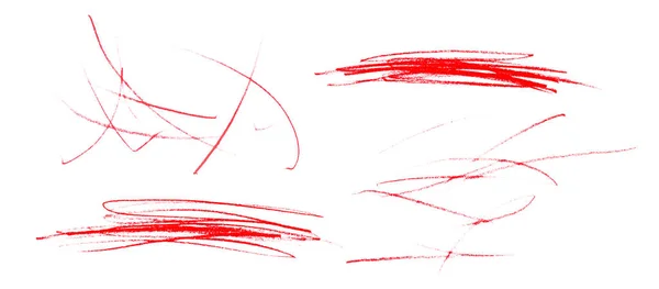 Wysokiej Jakości Czerwone Ołówki Tekstury Linie Tło Dla Ręcznie Robione — Zdjęcie stockowe