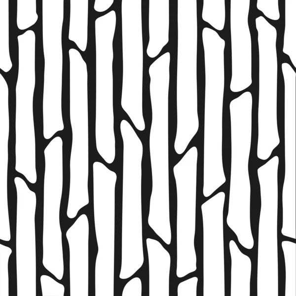 Abstract Vector Natuur Achtergronden Handgetekend Naadloos Patroon Fashion Illustration Zwart — Stockvector