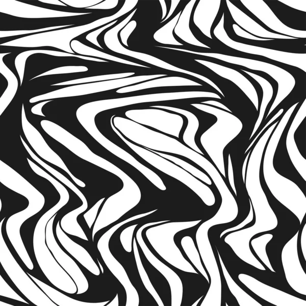 Abstract Vector Natuur Achtergronden Handgetekend Naadloos Patroon Fashion Illustration Zwart — Stockvector