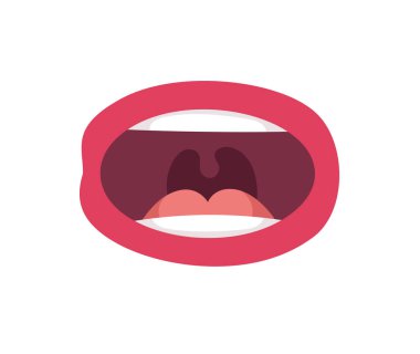 Women lips for animation with Alphabet pronunciation. Cartoon style illustration female mouth ABC. Isolated Hand drawn vector facial expression. Gestures Collection Expressing Different sound clipart