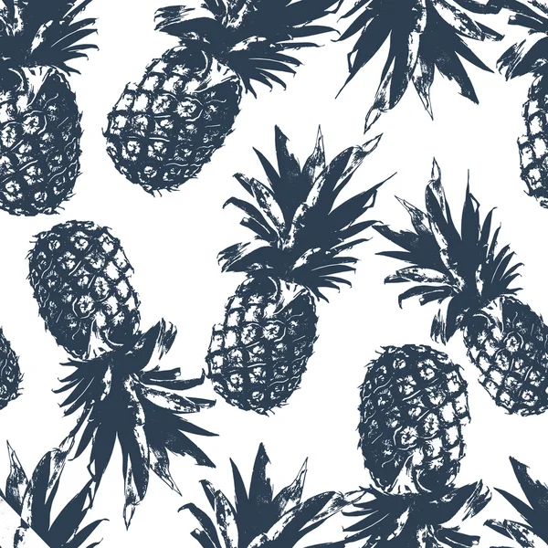 Modèle sans couture avec ananas dans le vecteur Graphismes Vectoriels