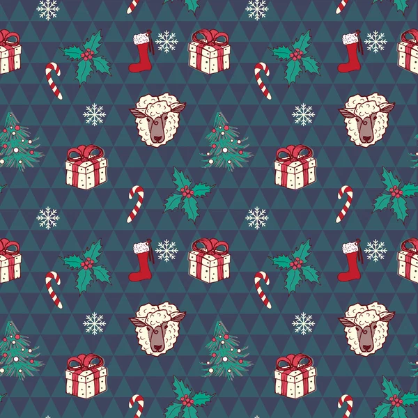 Dikişsiz Noel desen vektör