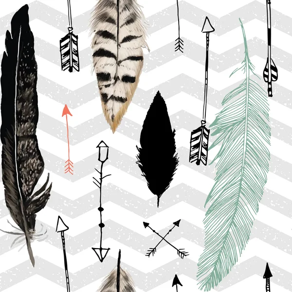 Geçiş yumuşatma ve okları ile Seamless modeli. Chevron arka plan. Vintage vektör desen. Yenilikçi tasarım
