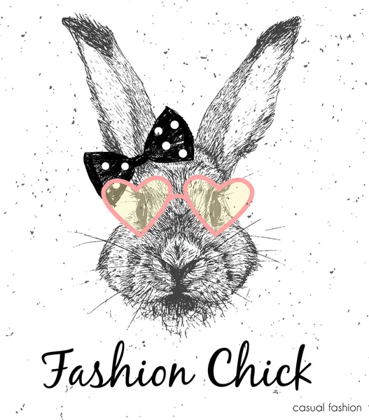 Sevimli tavşan vektör yazdırma