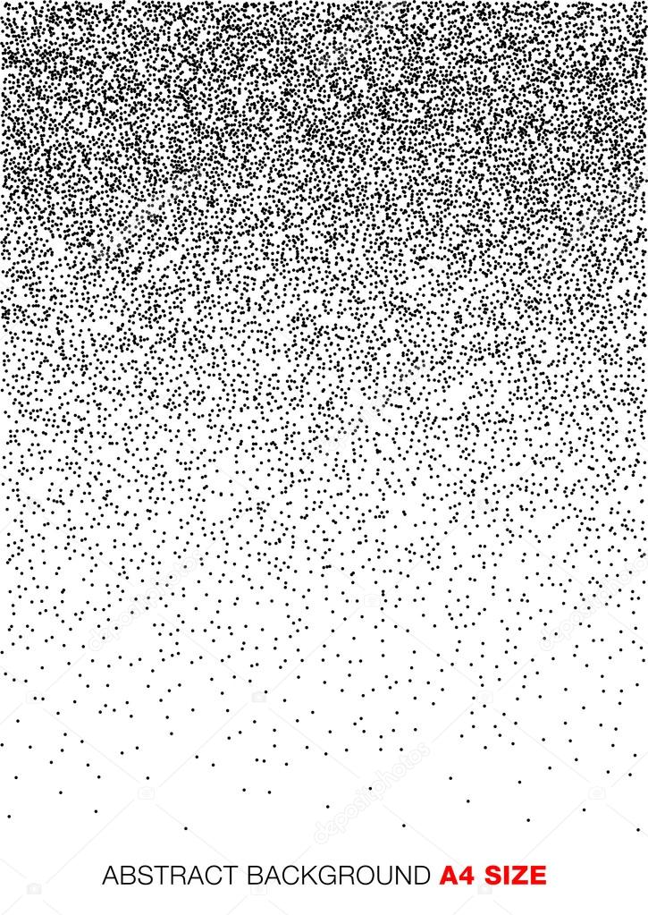 Abstract Gradient Halftone Dots Background, a4 format. A4 size.