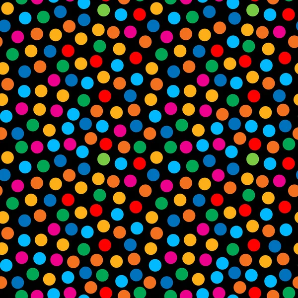 Regenbogen helle Punkte nahtloses Muster für die Textilindustrie. — Stockvektor