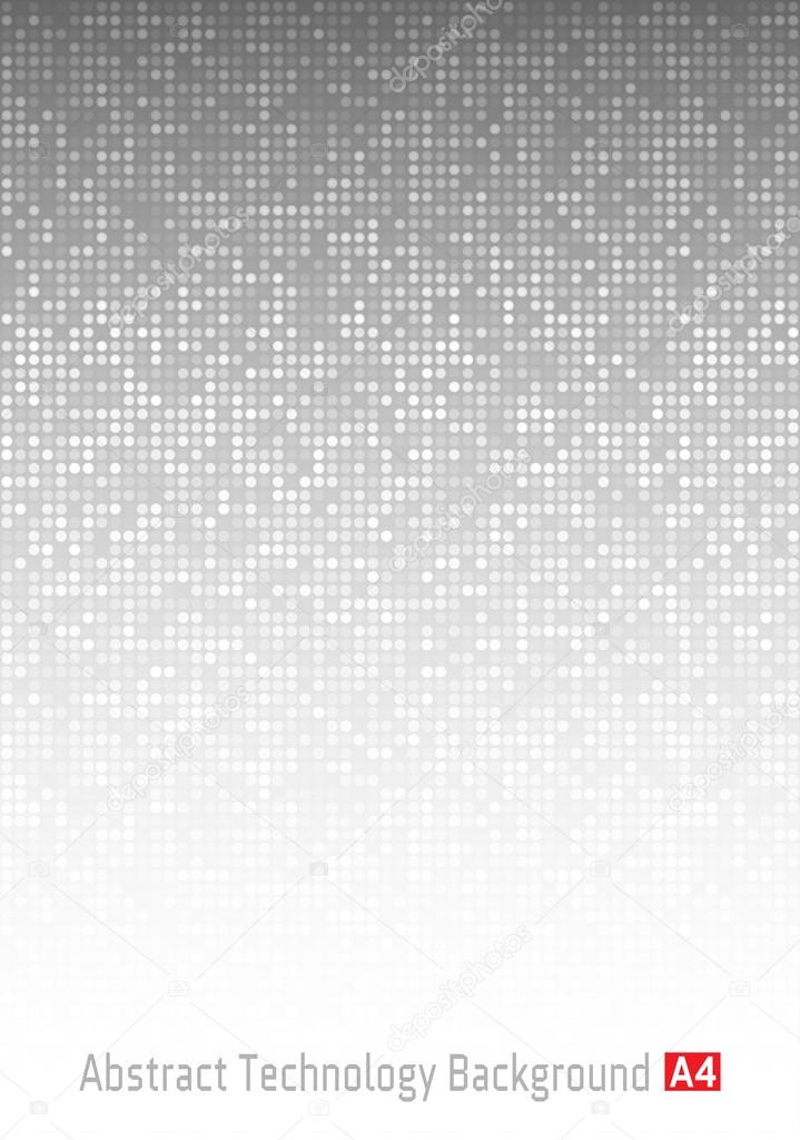 Abstract Gray Technology Background,  a4 format. A4 size.