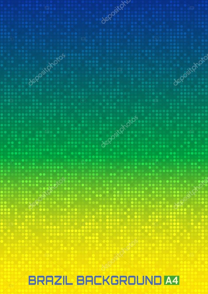 Abstract digital background using Brazil flag colors, a4 format. Stock  Vector Image by ©artishokcs1 #110911326