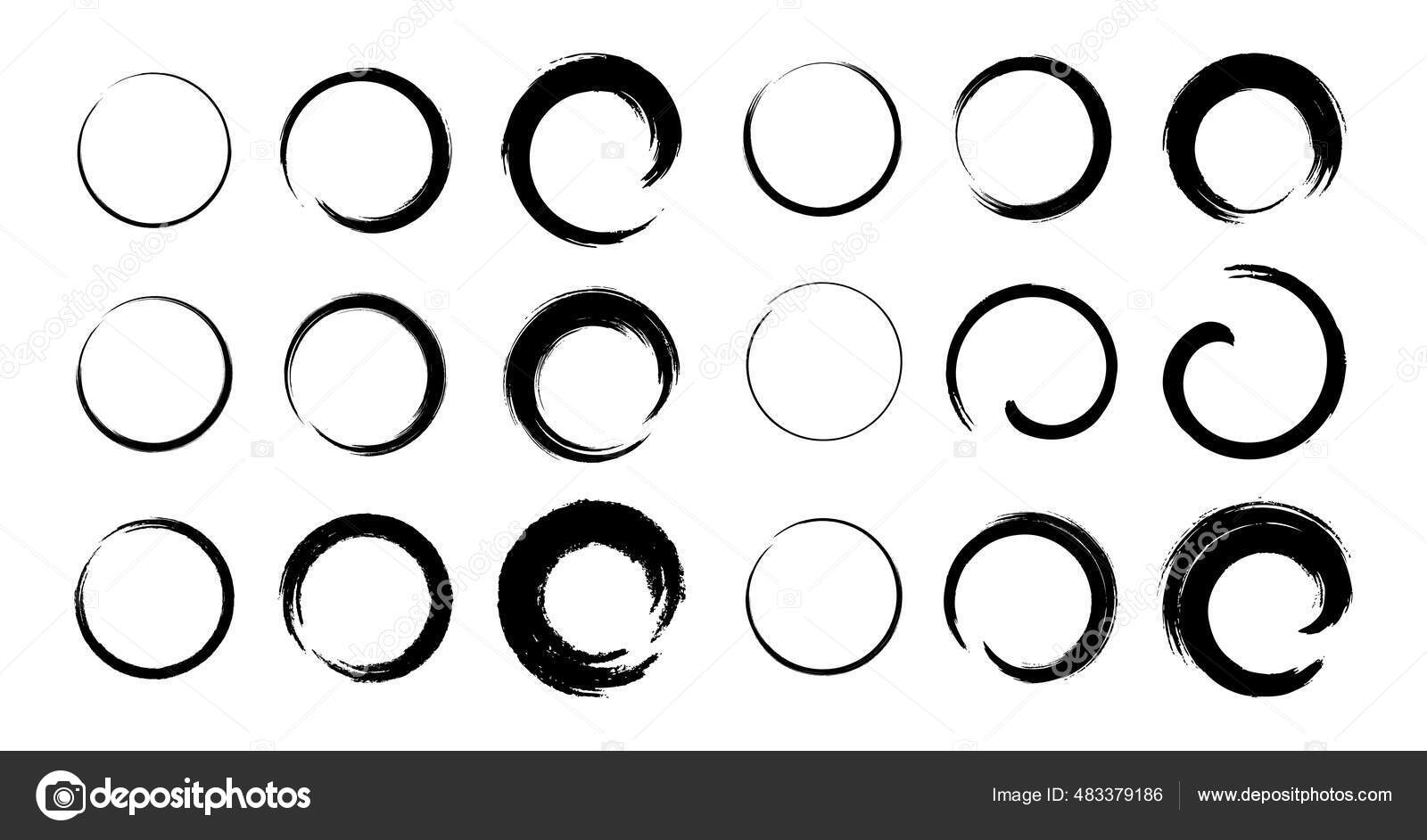 Circle Frame, Grunge Design, Isolated, Vector Royalty Free SVG