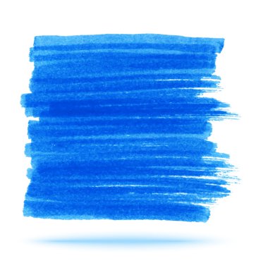 Mavi işaretleyiciyi leke