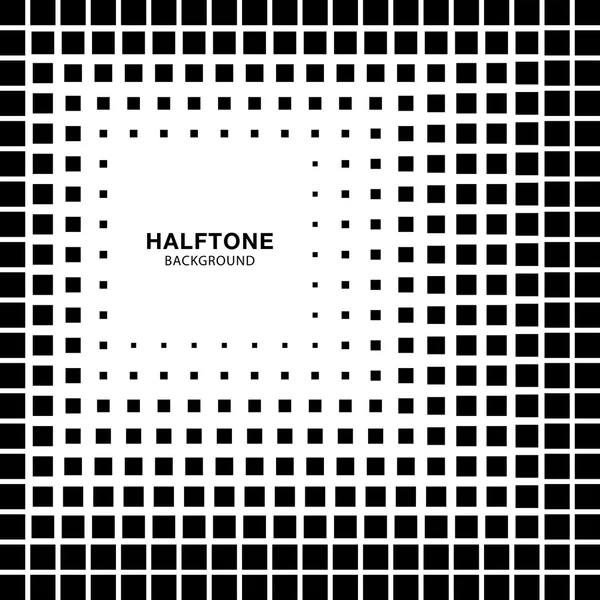 Abstract Halftone Square Background — Stock Vector