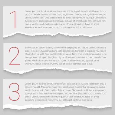 set yırtılmış kağıt