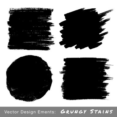 Set of Hand Drawn Grunge backgrounds. clipart