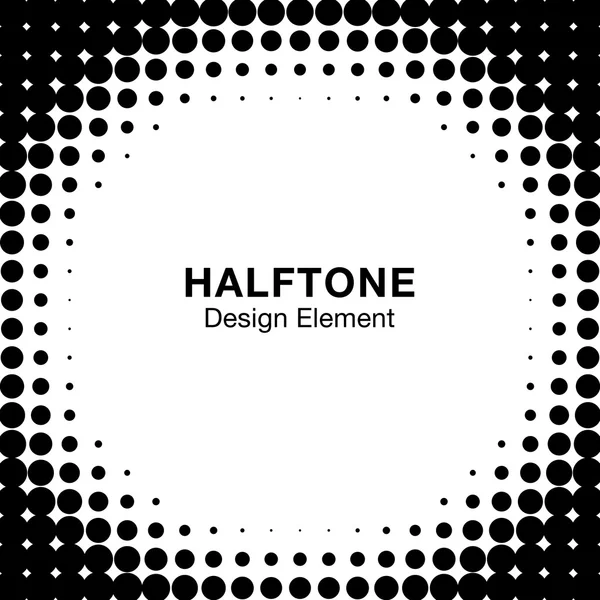 White Abstract Halftone Design Element — Stock Vector