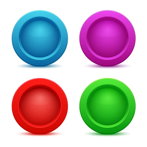 Set kleurrijke web buttons — Stockvector