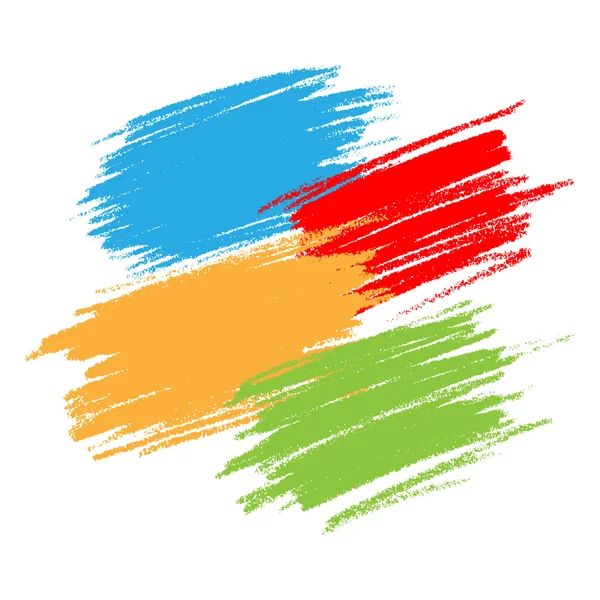 Taches colorées de gribouillage — Image vectorielle