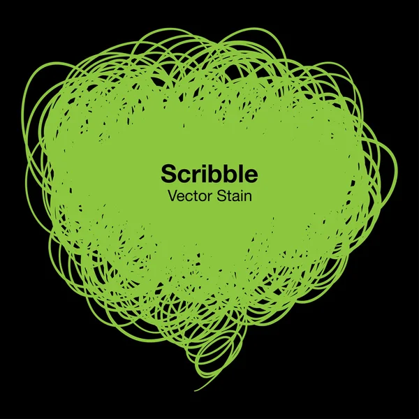 Scribble bulle verte — Image vectorielle