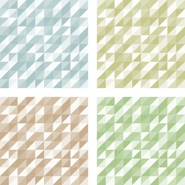 Reihe geometrischer Retro-Muster — Stockvektor