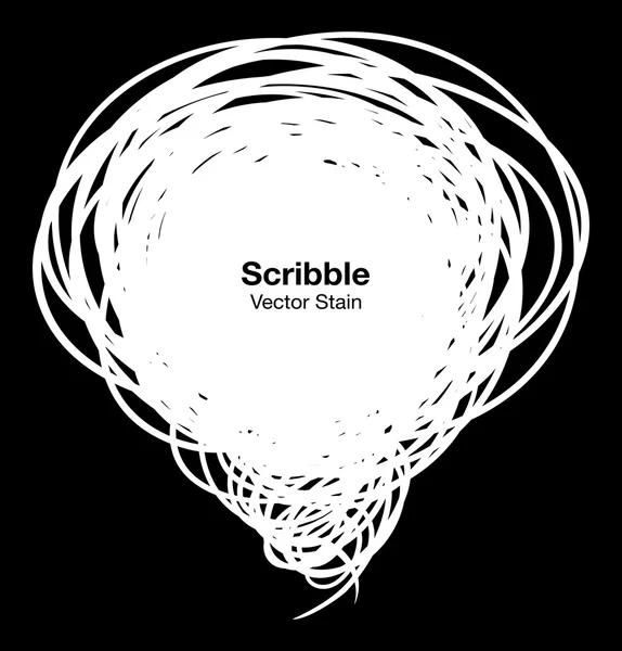 Scribble bulle blanche — Image vectorielle