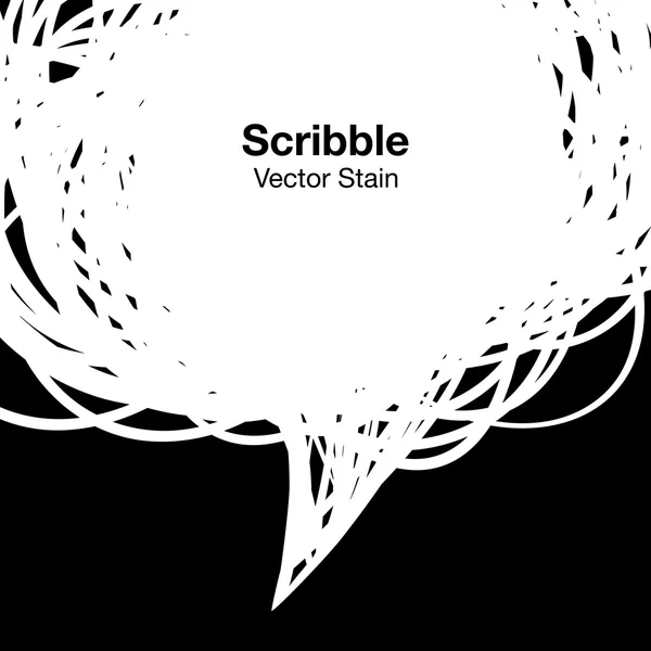 Scribble sfondo bianco — Vettoriale Stock