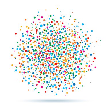 nokta renkli soyut leke