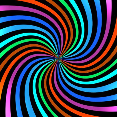Colorful Bright Spiral background. clipart