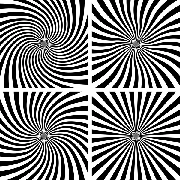 Set of Spiral backgrounds. — Stock Vector