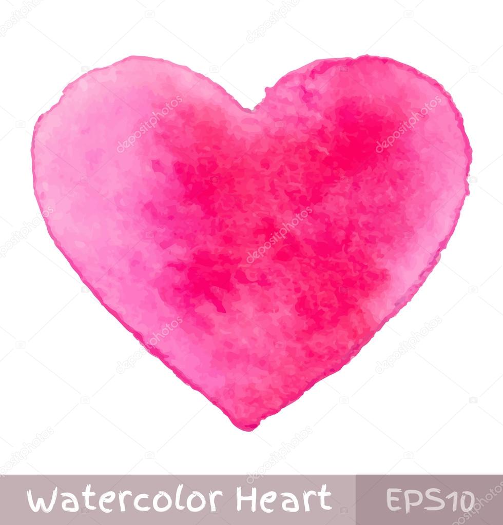 Pink Watercolor Heart