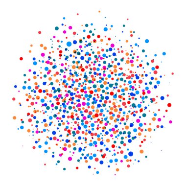 nokta renkli soyut leke