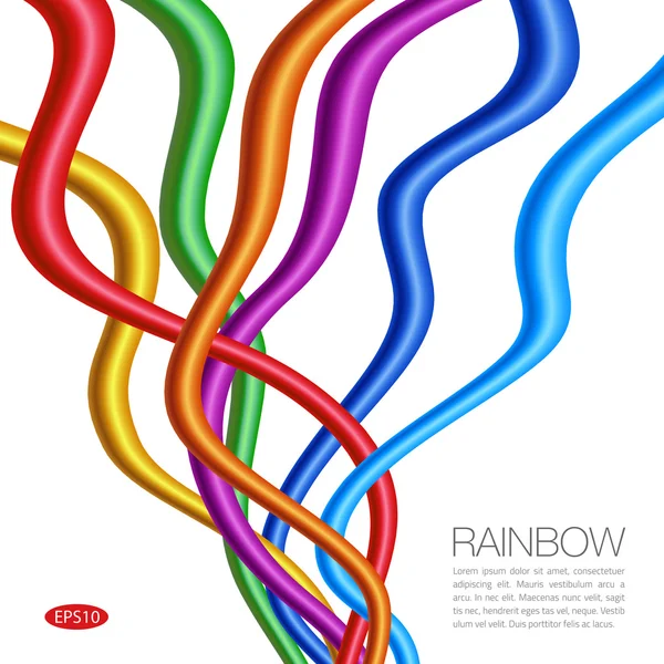 Rainbow Twisted Bright Produits vibrants — Image vectorielle