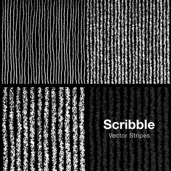 Ensemble de motifs de lignes de sertissage dessinés à la main au crayon — Image vectorielle